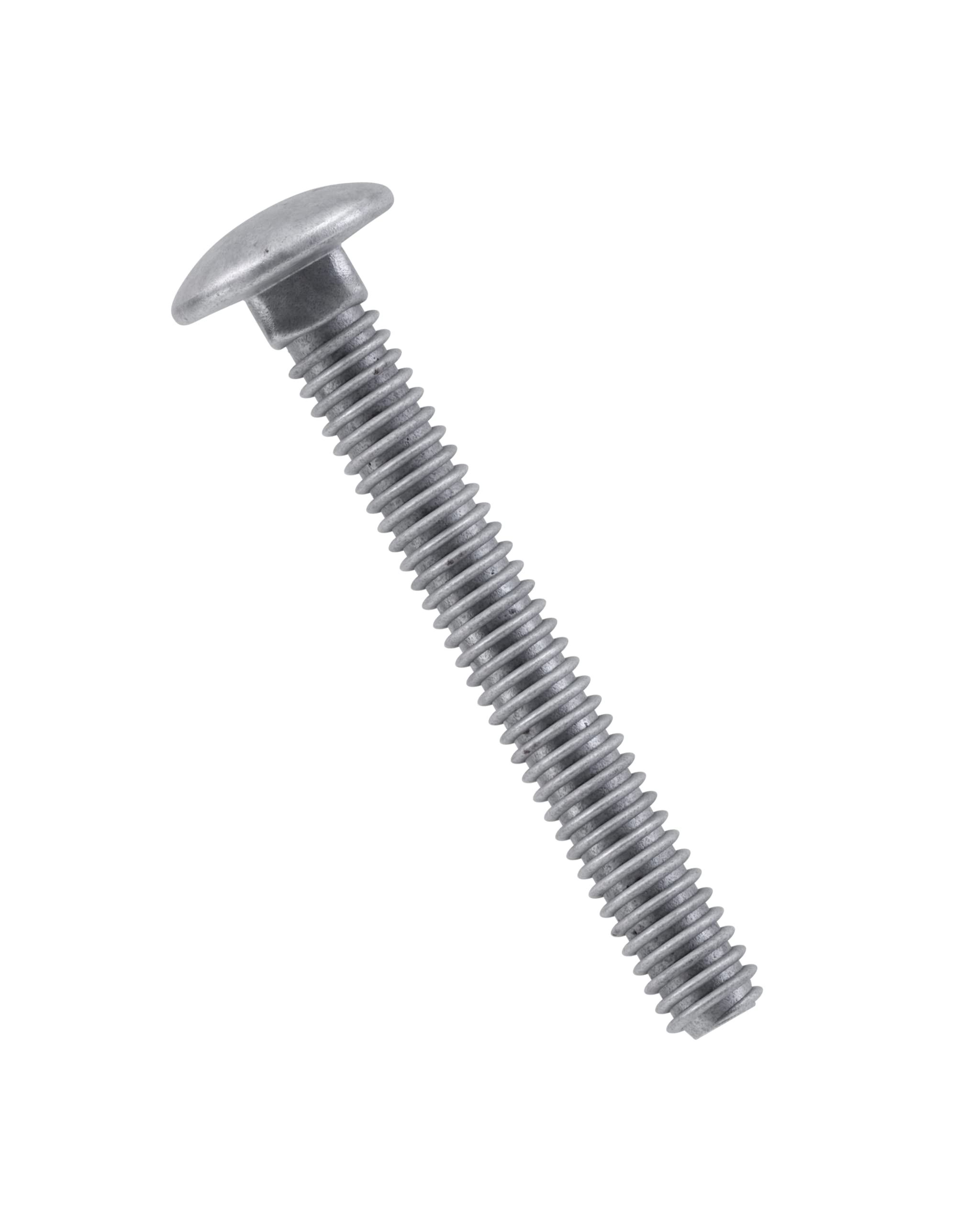 Galvanized Carriage Bolt for Anti-Slip Stair Tread, 1/4” x 2-1/2” with Flat Washer, Lock Washer & Hex Nut